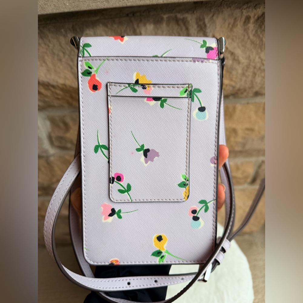 kate spade lilac floral crossbody phone bag - Picture 3 of 16